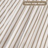 XOGUIBO Farmhouse Shower Curtain Linen Beige Button Woven Fabric Country