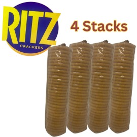 RITZ Crackers, The Original, 4 Stacks - Classic Buttery Round Snack Crackers,