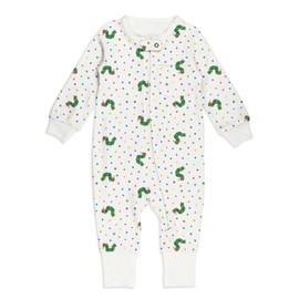 L'ovedbaby Unisex Baby Organic Footless 2-Way Zipper Romper, Caterpillar, 12-18m