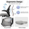 HYLONE Drafting Chair Tall Office Chair with Flip-Up Armrests Ergonomic