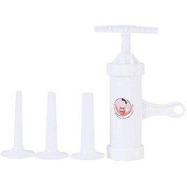 LiebHome Food Grade Quality Manual Sausage Maker, Sausage Stuffer meat Filler Hand Operated Salami Maker(With 3 Funnel-3/8", 5/8"and 6/8")