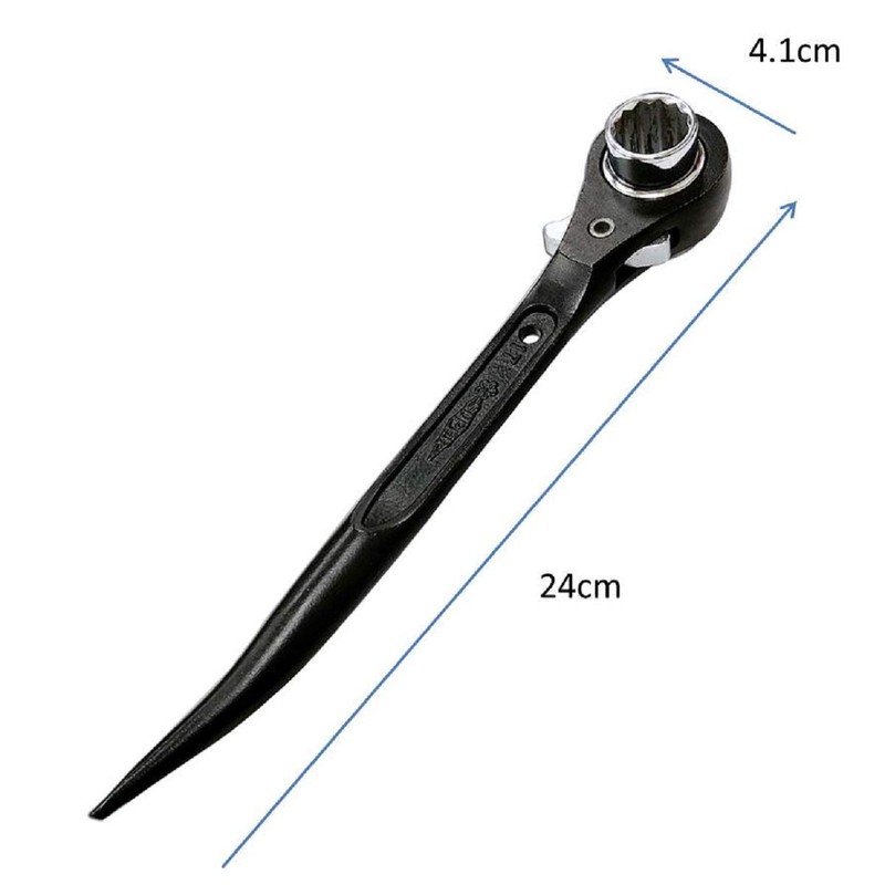 Supertool SRBC-1721 Short Ratchet Wrench for Clamps, 0.7 x 0.8