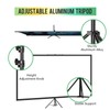 Portable Projector Screen with Tripod Stand, 16:9 4K HD, Indoor