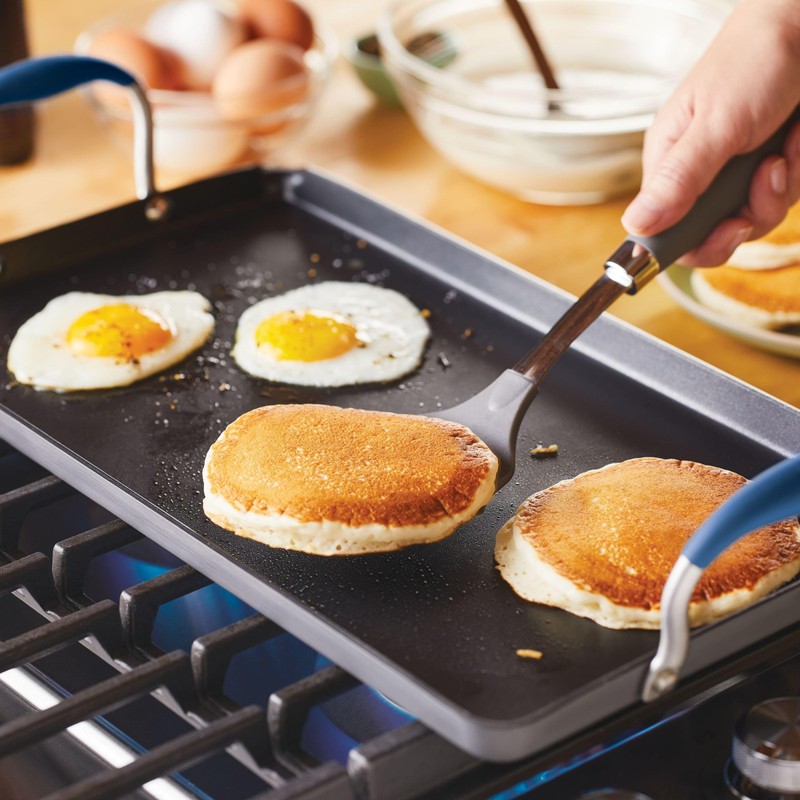 Anolon Advanced Home Hard Anodized Nonstick Double Burner/Flat Grill/Griddle Rack,