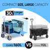 Sunula Foldable Wagon Cart 220lbs- 3 in 1 Collapsible Wagon