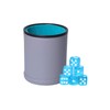 Dice Cup Set PU Leather and Felt-Lined, Quiet Shaking for