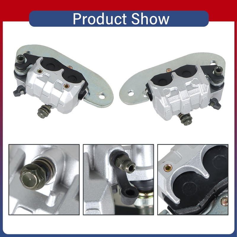 Thomletha Front Rear Brake Calipers with Pads Replacement for Yamaha