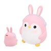 Piggy Bank Cartoon Cute Penguin Shape Pink Large Capacity Coin