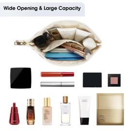 Narwey Small Makeup Bag for Purse Travel Makeup Pouch Cosmetic Bag Zipper Pouch Bags for Women (Dusty Rose Checkerboard)