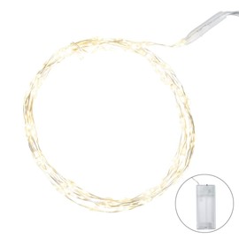 Ideen mit Herz Ideen mit Herz LED-Draht-Lichterkette | 1,5 cm Lichtabstand | extra kleiner Lampenabstand | warmwei? | batteriebetrieben | inkl. Timer-Funktion (80 LEDs | 150 cm Kabell?nge)