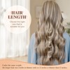 FUBILI clip in human hair extensions Ash Brown Highlights Platinum