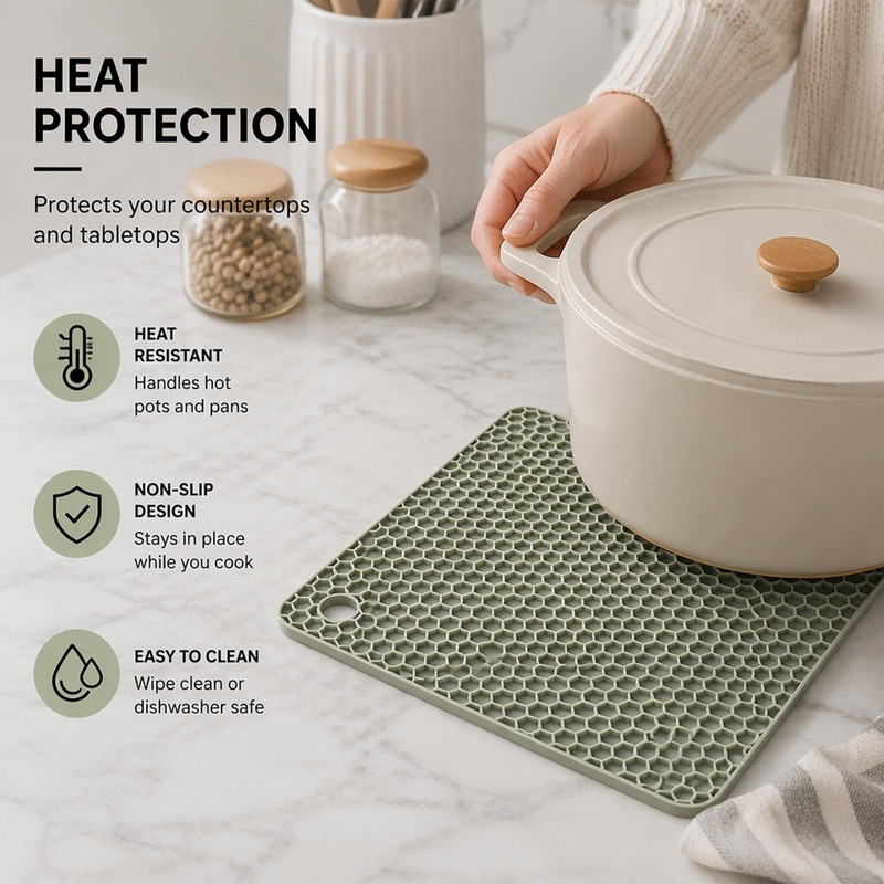 Hot Pads and Oven Mitts - Silicone Oven Mitts -
