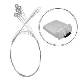 BOSKA Cheese Commander Pro Schneidedrähte – 6er Set Ersatzdrähte für müheloses und schnelles Schneiden von hartem oder halbfestem Käse – Küchenhelfer aus Edelstahl – langlebige und stabile Drähte