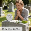 Dletay Mini Urns for Human Ashes Memorial Ceramic Small Cremation