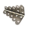 (20 Pieces) 50x50x2mm Angle Connector Corner Brackets (Thickness 2mm) Stainless