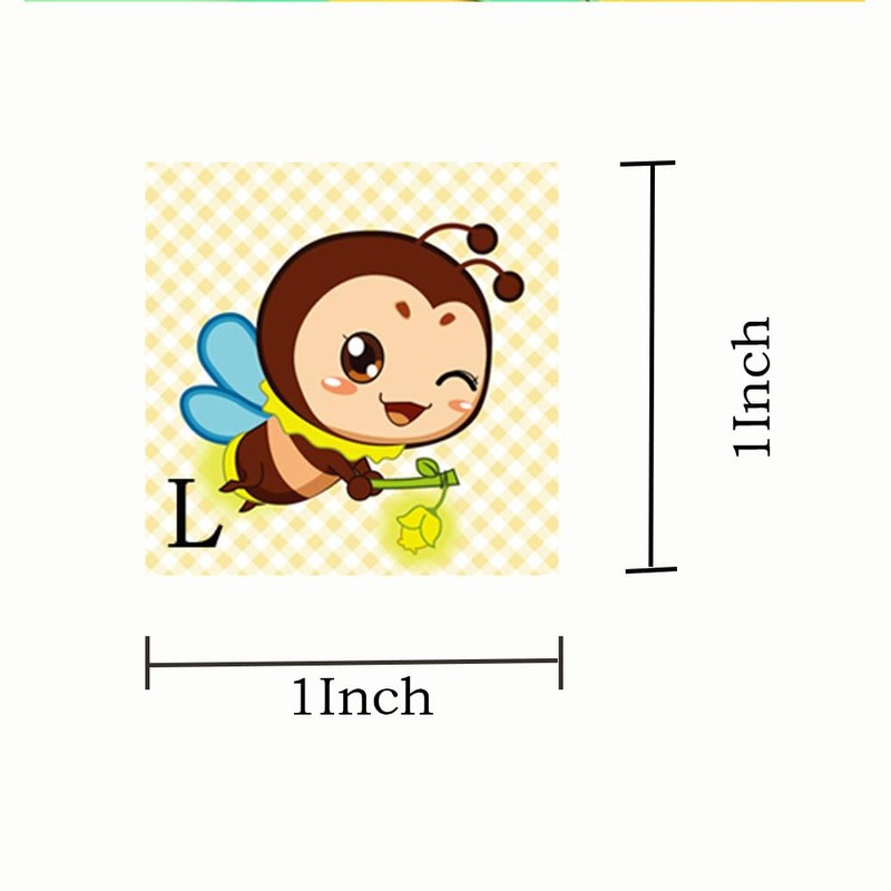 Shoe Stickers for Kids Right Left Bee Stickers for Children