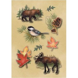 Elevations Stickers 4.5"x6.5" Sheet - Woodlands