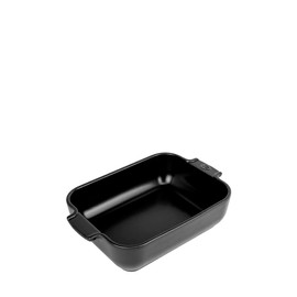 PEUGEOT - Rectangular ceramic casserole dish - 25 cm x 16.8 cm x 6.2 cm - capacity: 1.4 L - 10 year guarantee - satin black