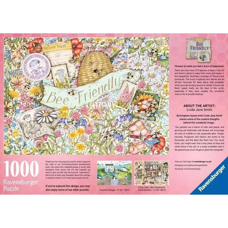 Ravensburger Bee Friendly 1000 Piece Jigsaw Puzzles for Adults and