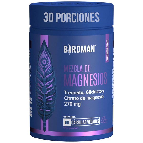 Birdman Mag Trifecta 270 mg Citrato, Glicinato y Treonato de