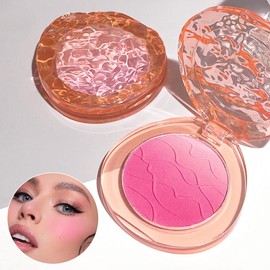 Long Lasting Blush Palette, 1 Count Matte Blush, Natural Look Blush for Daily Makeup, Lightweight Blush, Soft Color Shadow, Suitable for All Skins - Color: #02 SMOKY ROSE, net weight: 5g