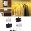 Fenteer 4Pcs Cabinet Door Switch Closet Light Lamp Switch for