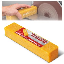 8" x 1-1/2" x 1-1/2" Abrasive Cleaning Eraser Stick for Sanding Belts Sanding Discs Paper Skateboards - Natural Rubber Eraser Stick