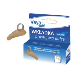 Vaya Medical Toe Straightener Toe Crest Hammer Toe Corrector Polyurethane Foam Cotton Right 1 Piece