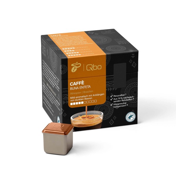 Tchibo Qbo Caffè Buna Enteta Premium Coffee Capsules, Pack of