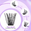 WENDY DIY D Curl Lash Clusters Individual Cluster Lashes Kit