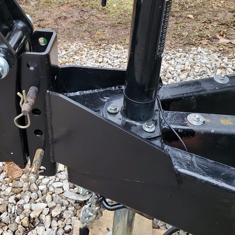 Vertical Channel Weld On Tongue Adapter for Trailer A-Frames -