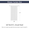 GCIREC Brown Marble Shower Curtain, Tan Brown Mix Grey Ombre