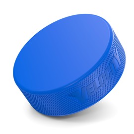 Velocity Junior Lightweight 4oz Hockey Pucks, Durable Vulcanized Rubber Ice Hockey Pucks, Textured Grip for Better Control, Perfect for Beginners, Youth Training, and Skill Development Blue, 10 Pack