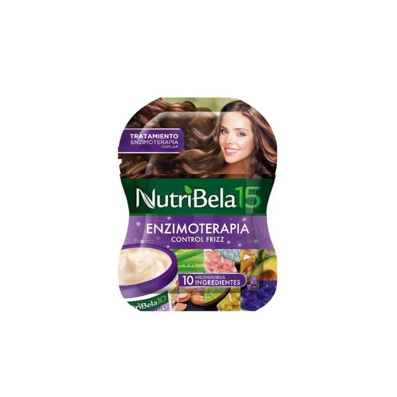 Nutribela10 Enzymotherapy Frizz Control Hair Mask Treatment Sachet 27 ml