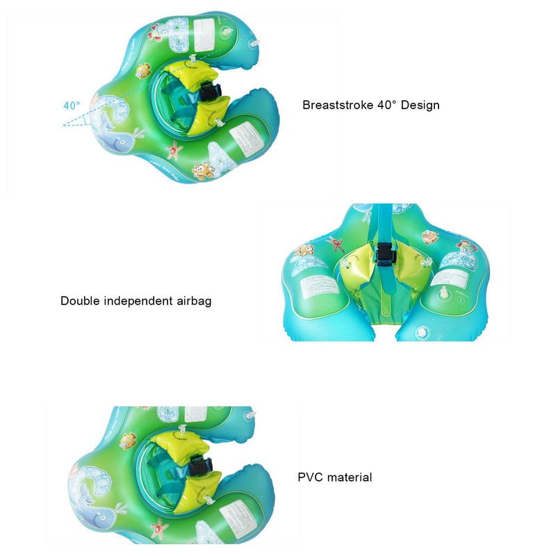 Baby Swimming Ring PVC Cartoon Inflatable Swim Float Children Anti
