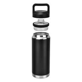 Screw Top Lid Replacement Compatible with Rambler Yeti, Screw Top Chug Cap Compatible with All Yeti Rambler 18/26/36/46/64 OZ,1PC