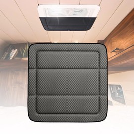 VANNCAMP Magnetic RV Roof Vent Cover for MaxxAir/Fantastic Fan, 16.5" x 16.5", Foldable Insulated Blackout Skylight Cover,3 Season
