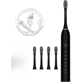 Unbranded Electric Toothbrush Sonic Toothbrush USB Rechargeable 4 Heads 6 Modes