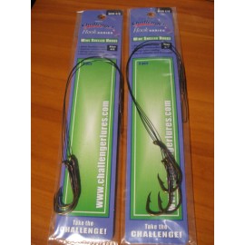 Challenger Snelled Fish Hooks 6 Wire Snelled Challenger Mustad Fish Hooks Cincinnati Bass Style WSH Size 4/0