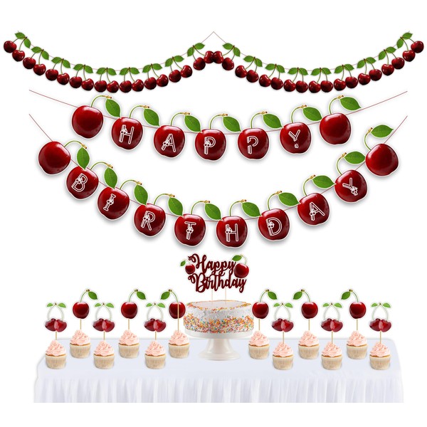 Seyal® Cherry Theme Birthday Party Supplies