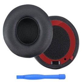 Ear Pads Replacement for Beats Solo 4 Wireless Headphones by MMOBIEL - Memory Foam and Protein PU Ear Pad Cushions - Noise Isolation Earpads Replacement – Black