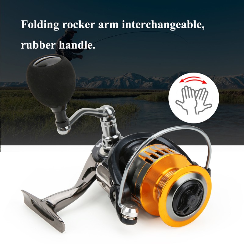 Left/Right Interchangeable Metal Spinning Fishing Reel Fish Bait High Speed