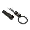 munkees® Corkscrew [Pack of 2 Anthracite] – Key Ring –