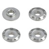 ディーアールシー(DRC) アルミスペーサー Type11 アルミ チタンカラー M6/外径18mm 4pcs ダートフリーク DIRTFREAK F7865(旧品番:D58-57-341)