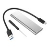 M.2 SATA & NVME SSD Enclosure USB 3.2 M2 Converter