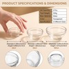 3 Pcs 3 Sizes Clear Glass Reusable Cosmetic Mask Mixing