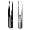 Light 2pcs Stainless Steel with LED Light, Makeup Eyelash Eyebrow