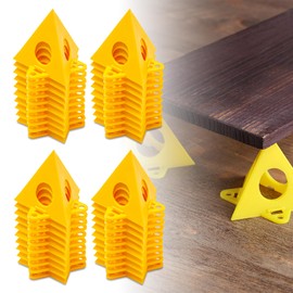 Sxutop Pack of 40 Painters Pyramid Stands Plastic Cone Paint Stand Small for Canvases Yellow Door Risers Support Stand for Canvas Cabinet Door Crafts Painting