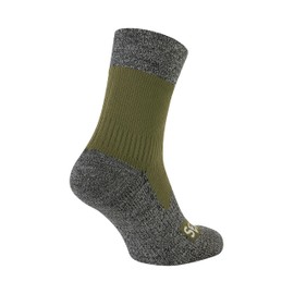 SEALSKINZ Bircham Unisex Waterproof All Weather Ankle Length Sock, Olive, XL