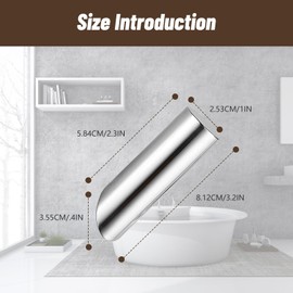 Towel Hooks Bathroom, 6 Pack 304 Stainless Steel Robe Towel Hooks, Chrome Coat Hooks for Wall, Modern Wall Mounted Heavy Duty Robe Hook for Bathroom Bedroom Kitchen Closet Cabinet